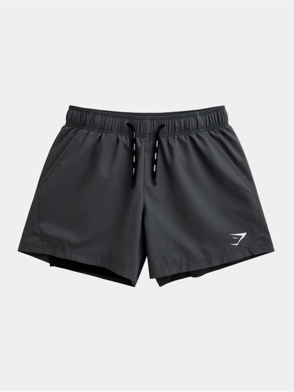 Gymshark Black Active Training Shorts Drawstring Waistband Lined 5 inch - Picture 1 of 8